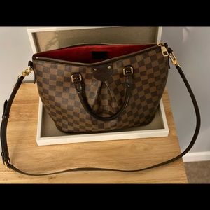 Louis Vuitton Siena PM handbag in Damier Ebene